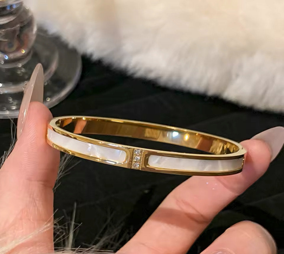 Bracelet - Titanium Steel Gold